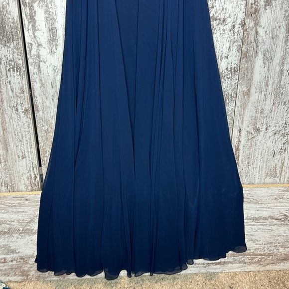 Jenny Yoo Collection Strapless Gown Navy Size 10 NWT - Picture 8 of 8
